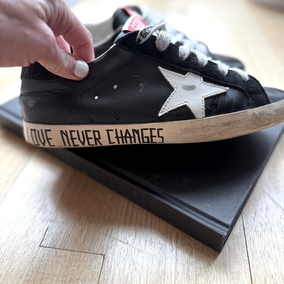 Golden Goose Super Star  Distressed leather Sneakers | Size 8 or IT 38 - Picture 1 of 5